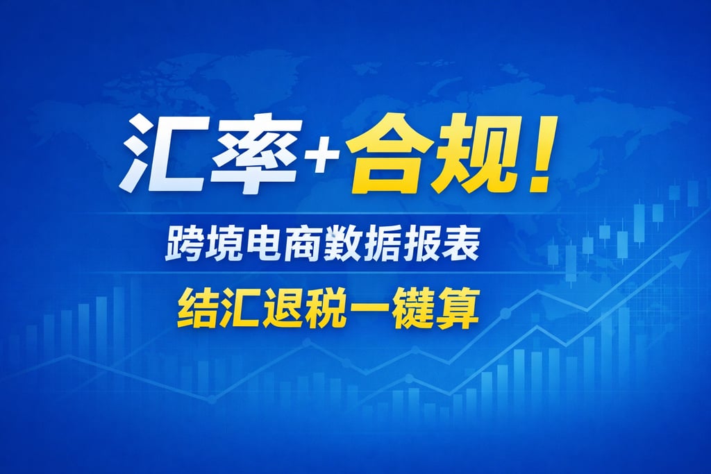 汇率 + 合规！跨境电商数据报表，结汇退税一键算